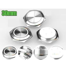 30mm Stainless steel short touch push button, momentary tact switch with Led 2A