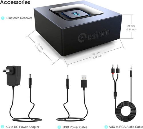 Adaptateur Audio Bluetooth pour Système Sonore Streaming Musique Adaptateur Audio Sans Fil - Photo 6/11