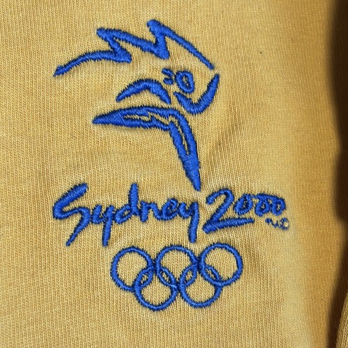 Camisa de Colección 2000 Sydney Olympics Line 7 Amarillo Algodón Juegos Olímpicos Náuticos L - Imagen 2 de 12