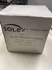 6 Solex / model 30WS Siren, 30 Watts , 6-12VDC