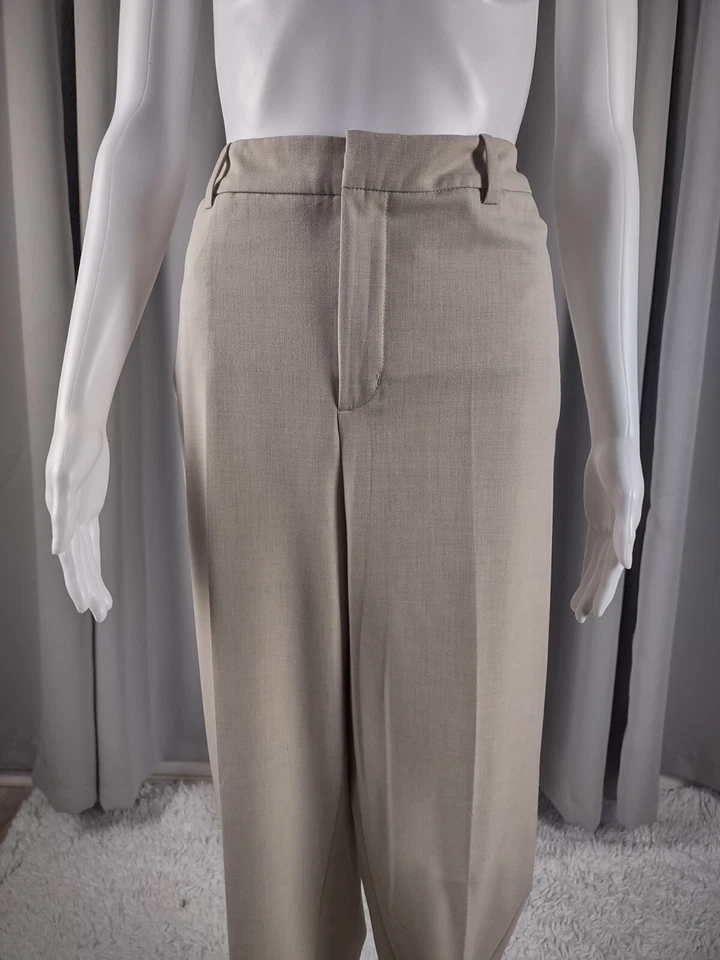 Pantalones de vestir para mujer Coldwater Creek corte natural caqui tostado talla 12 Foto 2 de 4