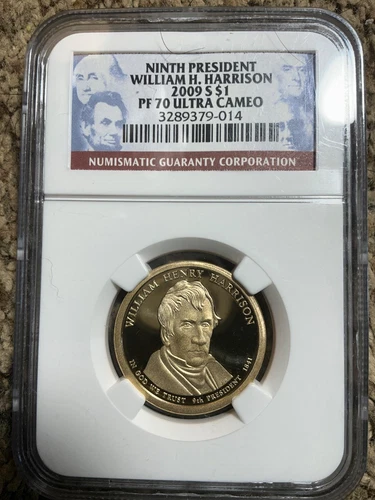 2009-S William H. Harrison Presidential Dollar PF70 Ultra Cameo NGC