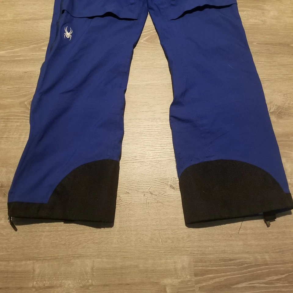 Spyder Hombres Thinsulate Esquí Nieve Pantalones Azul Talla Mediana 3/4 Cremallera Lateral RN 64902 Foto 3 de 4