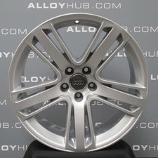 GENUINE AUDI RS5 8T 5 TWIN SPOKE 19" SILVER ALLOY WHEELS X4 8T0601025AS