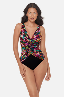 Miraclesuit Farfalle Charmer One Piece Swimsuit US 6 Slimming Shaping NWT 