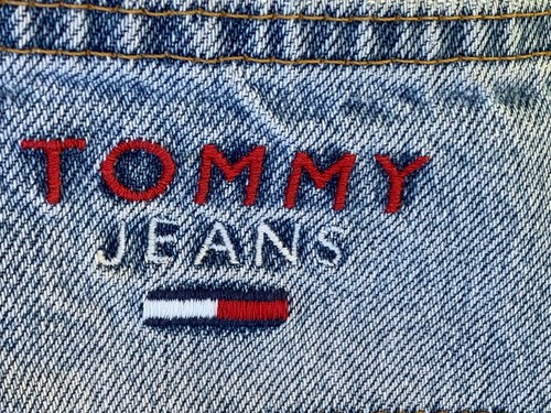Vintage Tommy Hilfiger Jeans Herren 38x32 Blau Denim Große Flagge Hergestellt in den USA (38x32) - Bild 2 von 23