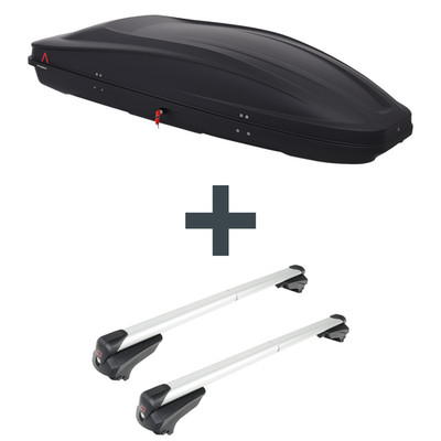 Dachbox G3 Spark 480 + Dachträger G3 Clop infinity für Citroen C5 Aircross A NEU
