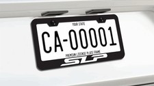 Slp Exhaust Premium Black Metal License Plate Frame With Screws And Caps Slp Exhaust Premium Black Metal License Plate Frame With Screws And Caps
