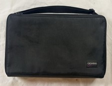 Vintage Gemini 30 Cassette Tape Carrying Case Holder Zippered Storage Bag 14x9