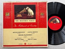 HEIFETZ / RUBINSTEIN / PIATIGORSKY - HMV ALP 1009 - MENDELSSOHN / RAVEL - TRIOS