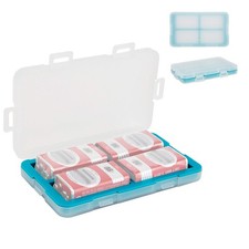 9V Battery Case for 4, Water-Resistant Shockproof Storage Organizer, Slim Carry