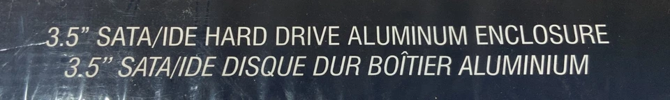 Sabrent ECS-STU35 3.5" SATA/IDE Hard Drive Aluminum Enclosure, White "I5B" - Image 3 of 4