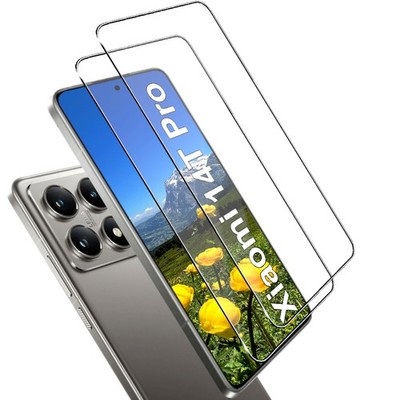 Für Xiaomi 14T Pro Echt Glas Display Schutz Panzerfolie 9H Folie Schutzglas - 2x