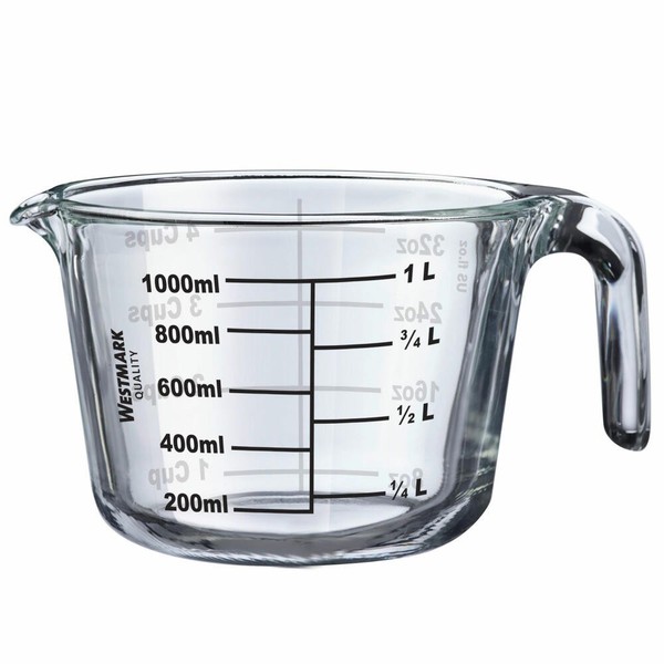Westmark Messkanne, FüLlvolumen: 1 L, Backofenfest, Mikrowellengeeignet-image