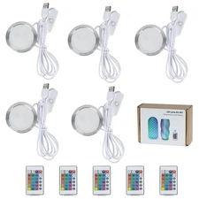 5PCS Remote Control RGB LED Lamp Kit 001 for Bambu Lab Multicolor RGB Include...