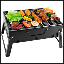 Holzkohlegrill klappbar tragbar Edelstahl für Außenbereich 1 Stück …