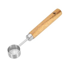 5ml Stainless Steel Measuring Spoon with Wood Handle, Wood