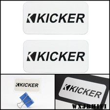 Kicker waterproof Sticker logo badge 77mm 3" X38mm 1.5" 