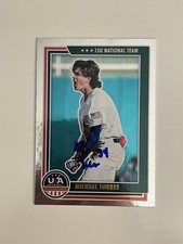Michael Torres SIGNED 2022 Panini USA Baseball Stars & Stripes Foil #86 IP AUTO