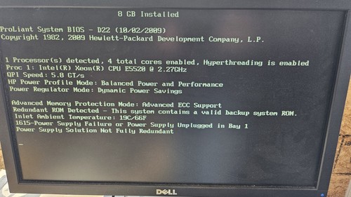 HP Proliant ML350 G6 Intel Xeon E5520 @2.27Ghz, w/8GB ECC DDR3 HP P410i - Picture 2 of 5