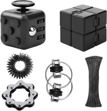 Cubo Antistress 6Pcs Fidget Cube Fidget Toys Giocattolo per Le Dita Cubo Anti-St