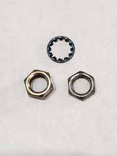 LOT OF NUTS AND LOCK WASHER, 1/8 IPS, lamp parts, chandelier, lamps