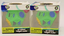 12 Sided Fidget Cube NEW LOT OF 2 Relieves Stress Anxiety Depression Autism ADHD
