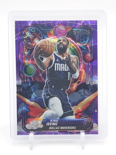 KYRIE IRVING 2025-26 TOPPS CHROME COSMIC PROPULSION PURPLE NEBULA Q3178