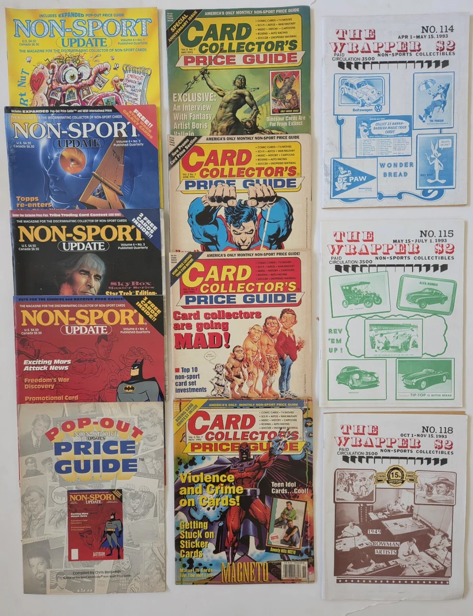 25+ Non-Sport Trading Card Price Guides & Publications for sale