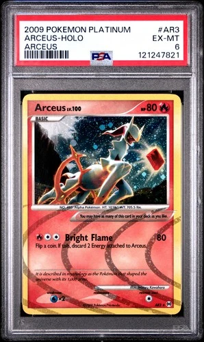 2009 POKEMON PLATINUM ARCEUS #AR3 HOLO PSA 6 EX #121247821