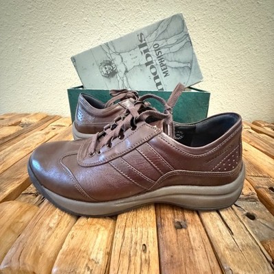 Mephisto Runoff Leather Lace Up Comfort Shoes Women Brown Made in France Size 7