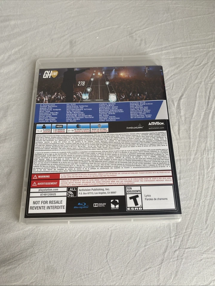 Guitar Hero LIVE PS3 USB Dongle,  Game, Manual, Strap PlayStation 3 - Image 3 of 4