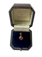 2006 Ruby and Diamond Pendant 9ct Gold 1.25ct Ruby and Diamond Gold Pendant