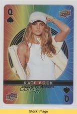 2022 Upper Deck Goodwin Champions Playing Cards Kate Bock #QUEEN-SPADES READ kr0
