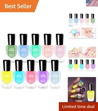 Children's Safe Nail Polish - 10 Colors, Non-Toxic & Peel Off Quick-Dry