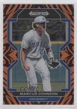 2022 Panini Prizm Draft Picks Tiger Stripes 29/99 Marcus Johnson #PDP112 0kb5