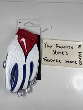 Nike Superbad 6.0 Football Receiver Gloves Men’s Size Small Red White Blue NWT