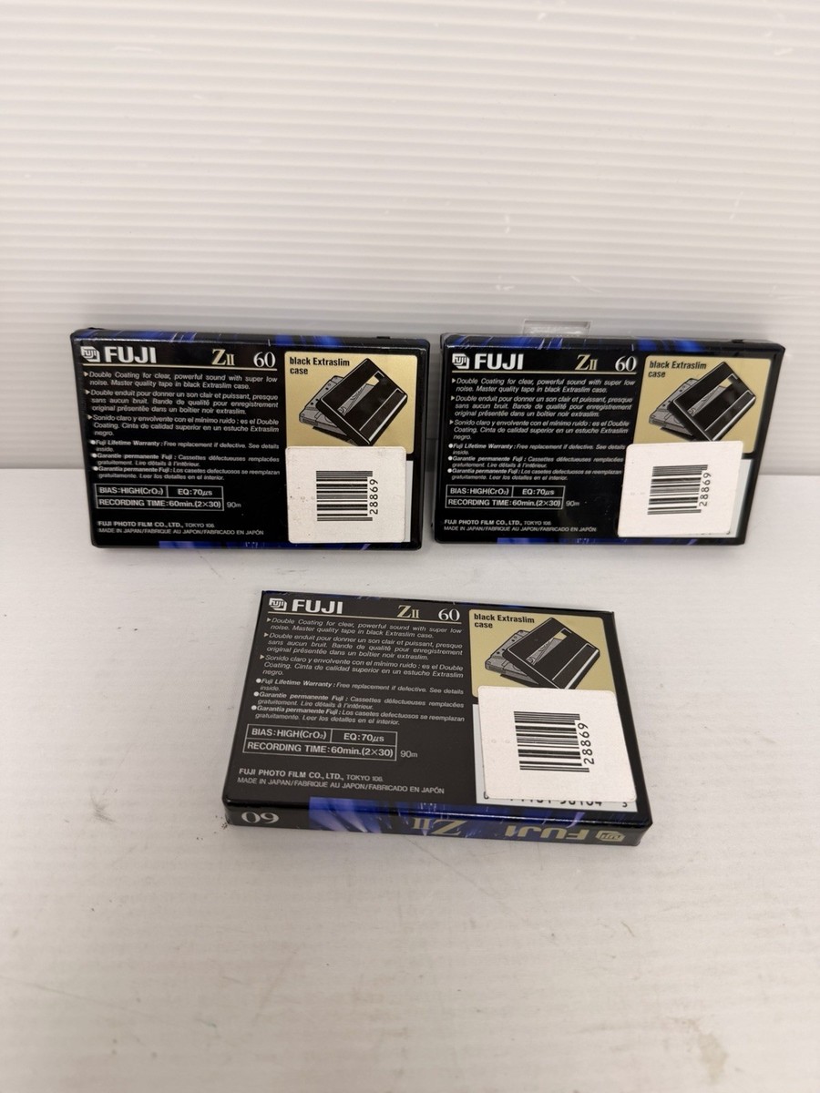 FUJI Z II 60 Minutes Blank Audio Cassette Tape (Sealed) IEC II
