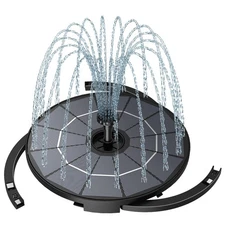 DIY Solar Fountain Pump for Water Feature with 3.9ft Cord, Solar Bird Bath Fo...