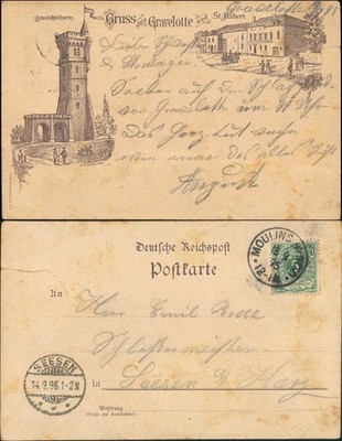 CPA Gravelotte Vorläufer AK Turm b Metz Lothringen Lorraine 1895