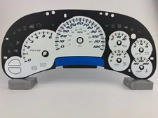 US Speedo White Silverado/Sierra Gauge Face for Clusters 03-06 (MANUAL ONLY)