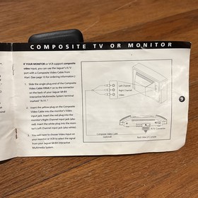 Atari Jaguar Console User Guide Manual Vtg Retro Gaming OEM Users Guide