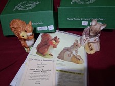 Beswick Gold Ltd Edition Beatrix Potter Large Hunca Munca & Squirrel Nutkin
