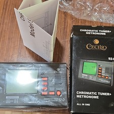 Cecilio 92-D Chromatic Tuner Metronome All in One LCD Display -