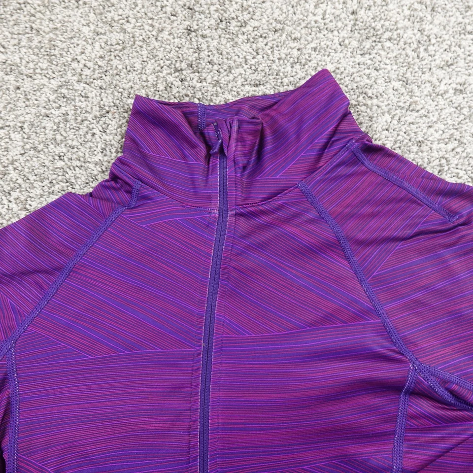 Pullover Under Armour Mujer M Púrpura Cold Gear Pullover 1/2 Cremallera Manga Larga Foto 3 de 4