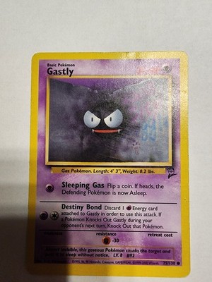 GASTLY - 75/130 - Base Set 2 - Pokemon Card 