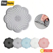 Silicone Shower Drain Hair Catcher Sink Bath Tub Flor Plug Strainer Filter Cover