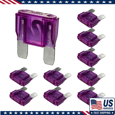 Maxi Blade Fuse Kit 10 PCS 32V (12/24V) 100A Automatic Car/RV/Boat/HoModel: 100A