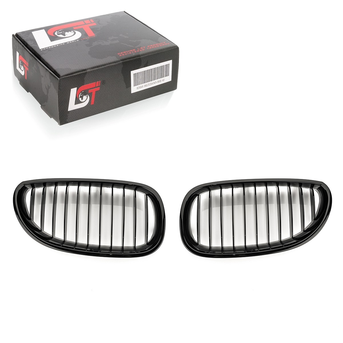Radiator Grille Front Grille Kidney Entry Black Gloss for BMW 5 Series E60 M5