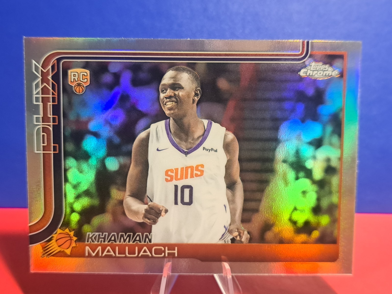 2025-26 Topps Chrome Khaman Maluach #260 Rookie RC Refractor Phoenix Suns